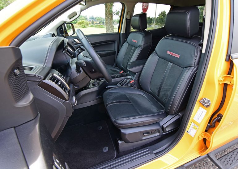 2021 ford ranger tremor front seats