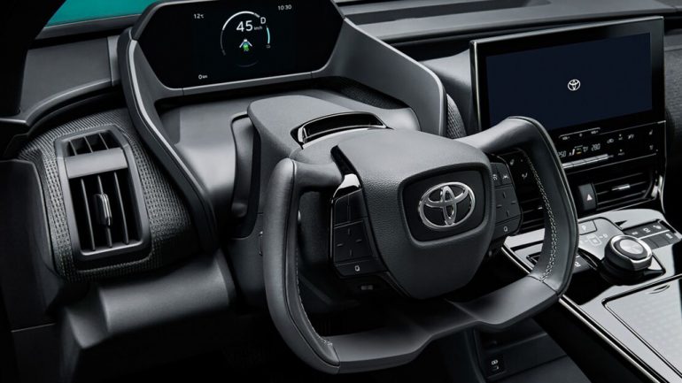 2023 toyota bz4x yoke steering wheel for chinese market